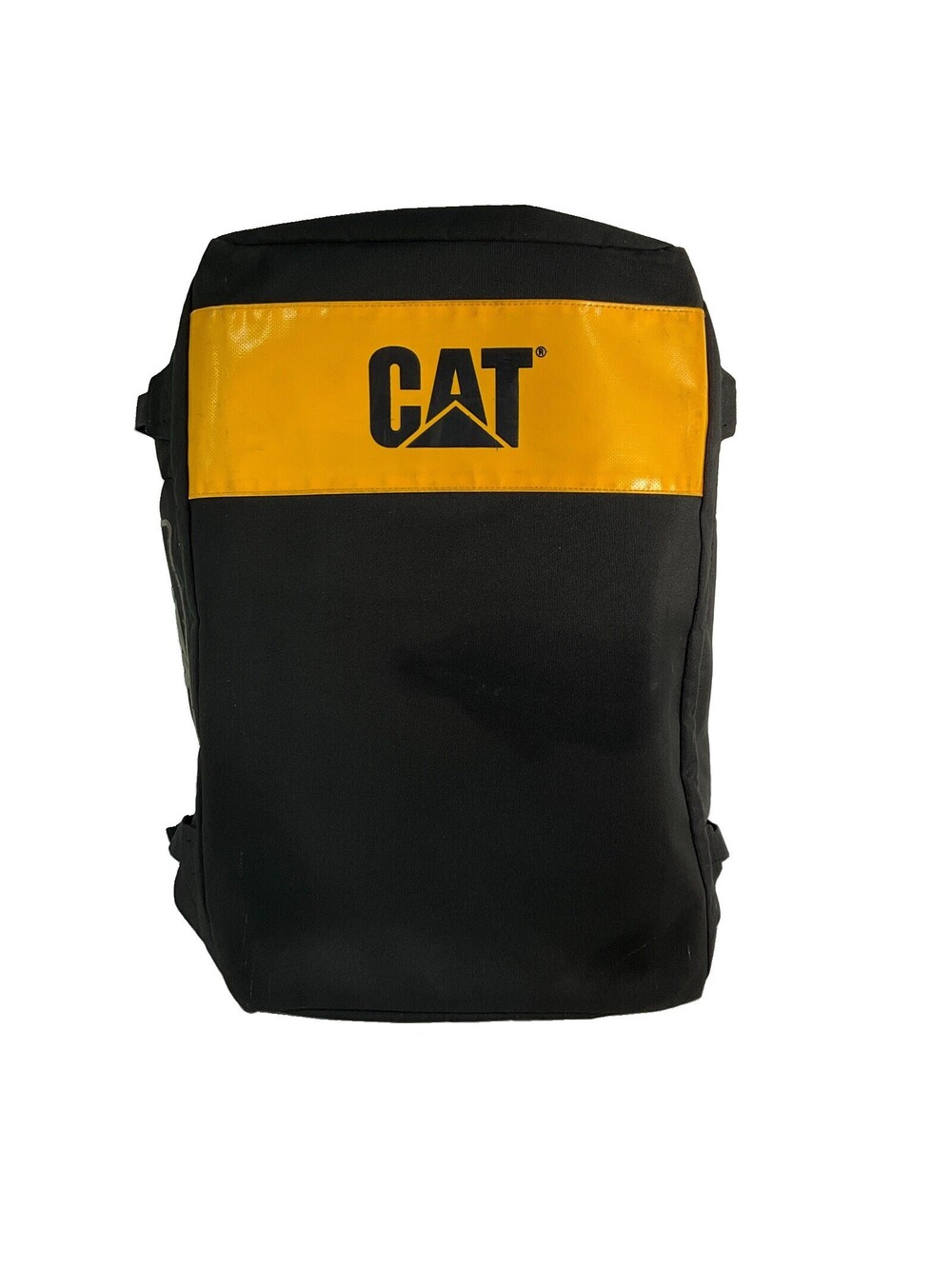 CAT Caterpillar Cargo Black Duffel Gear Bag Heavy Duty Travel Work Bag
